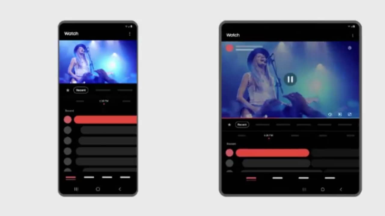 Perdita di interfaccia utente adattiva Samsung Galaxy Z Fold 3