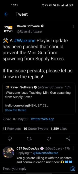 warzone-mini-gun-spawning-issue-fixed
