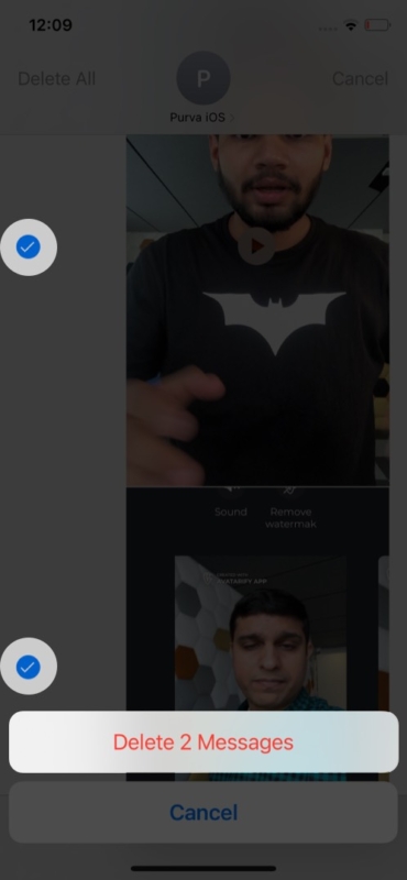 Elimina più foto e video da Messaggi su iPhone o iPad