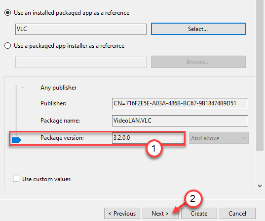 Package Version Slider Min