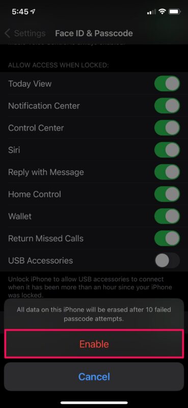 Come impostare iPhone su Cancella automaticamente dopo tentativi falliti di passcode