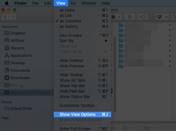 Come aumentare la dimensione del testo dei caratteri del Finder in macOS