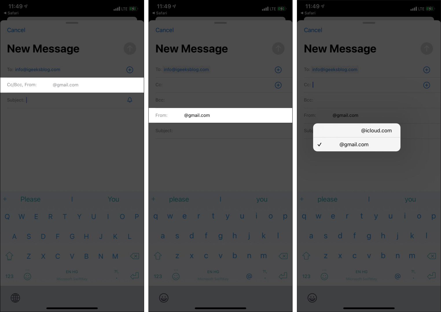 Come cambiare email su iPhone e iPad