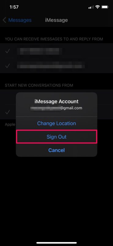Come modificare l'ID Apple per iMessage su iPhone e iPad