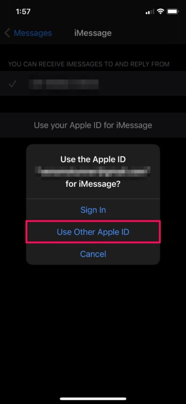 Come modificare l'ID Apple per iMessage su iPhone e iPad