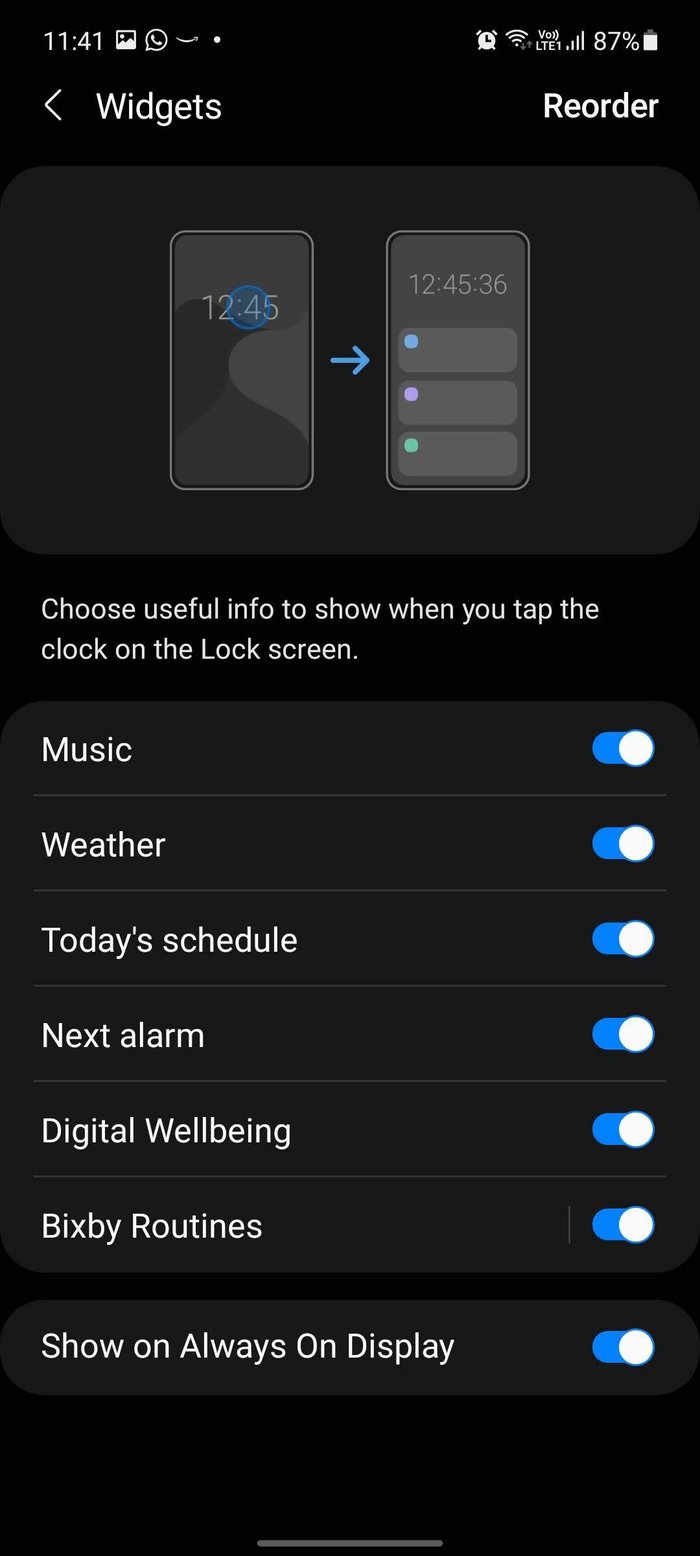 Abilita widget