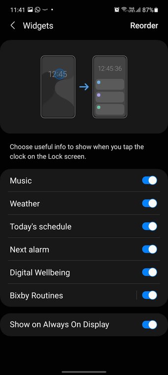 Abilita widget