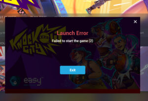 knockout-city-launch-error