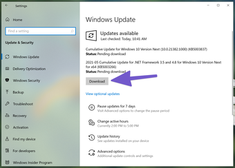 Download Windows 10 update