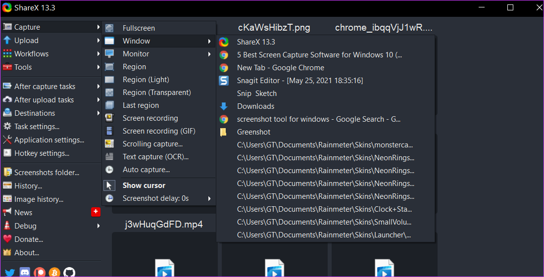 Miglior software di cattura dello schermo per Windows 10 condividi X