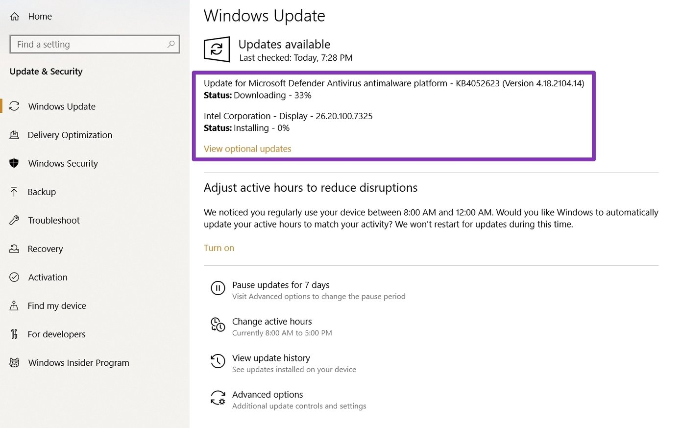 Windows 10 Aggiorna