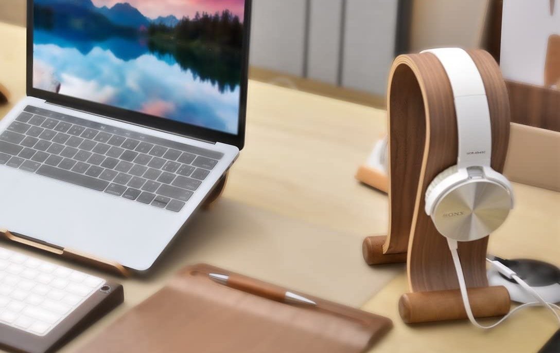 Supporto per cuffie in legno Samdi