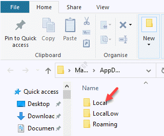 File Explorer Appdata Local