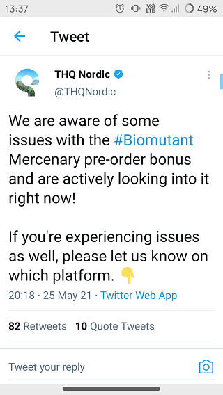 Pre-order-Biomutant-Mercenary-Class-not-working-recognition
