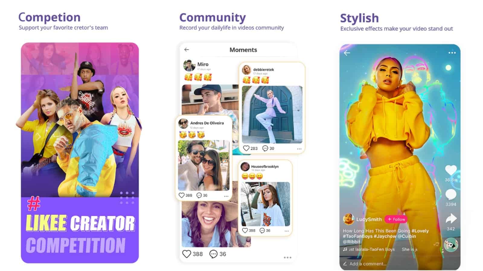 Likee app grid image