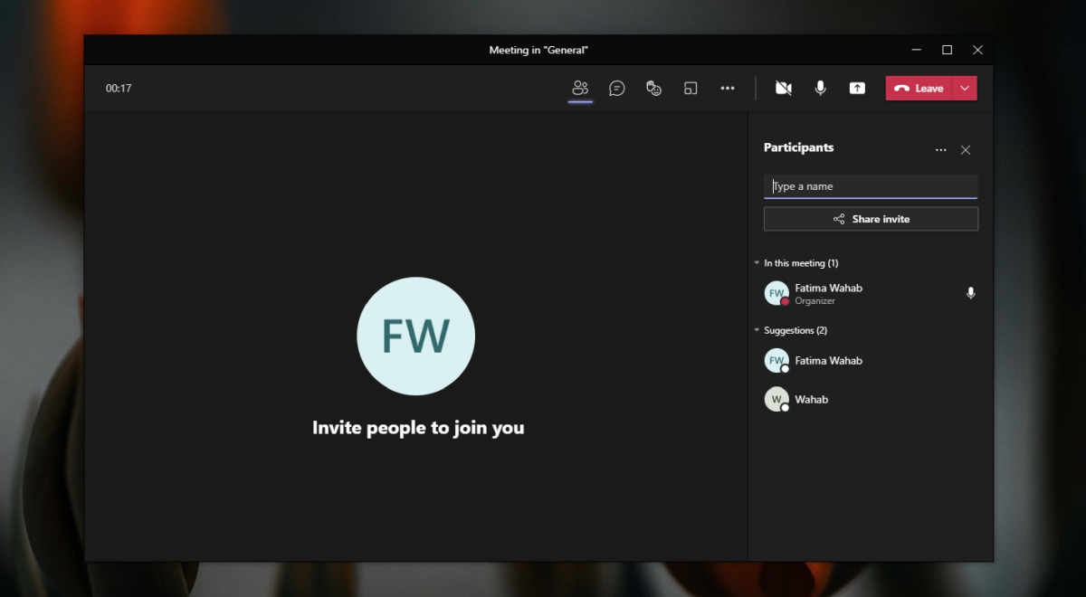Microsoft Teams: condividi audio dal computer