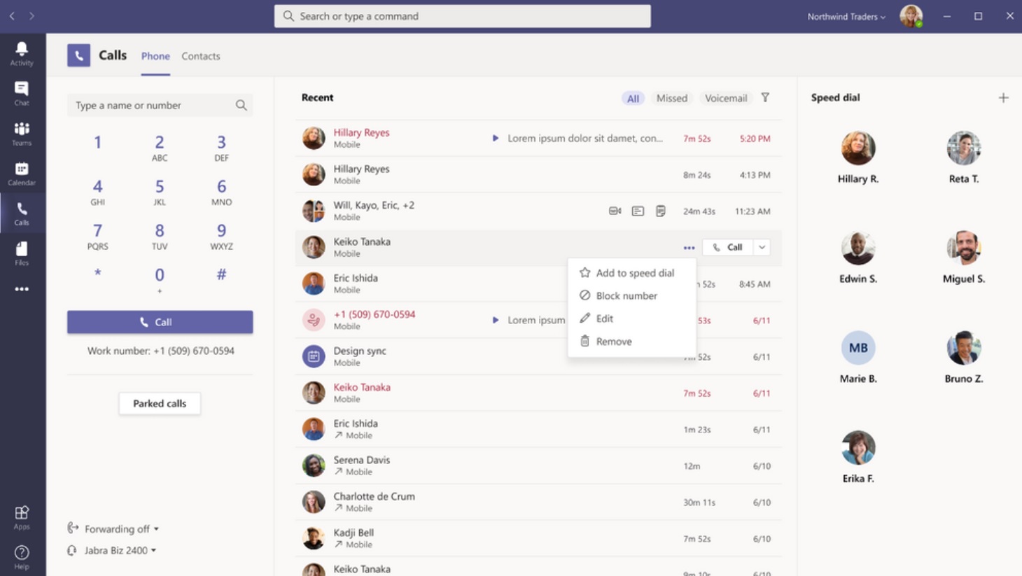 Microsoft Teams new call UI