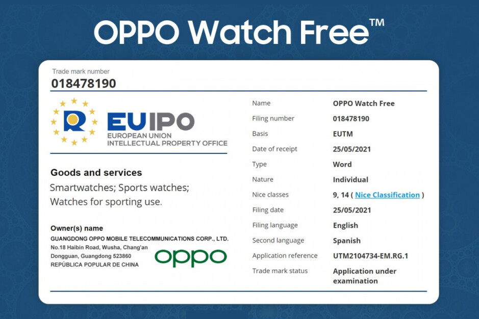 Oppo sta progettando un nuovo smartwatch: l'& quot; Oppo Watch Free & quot;