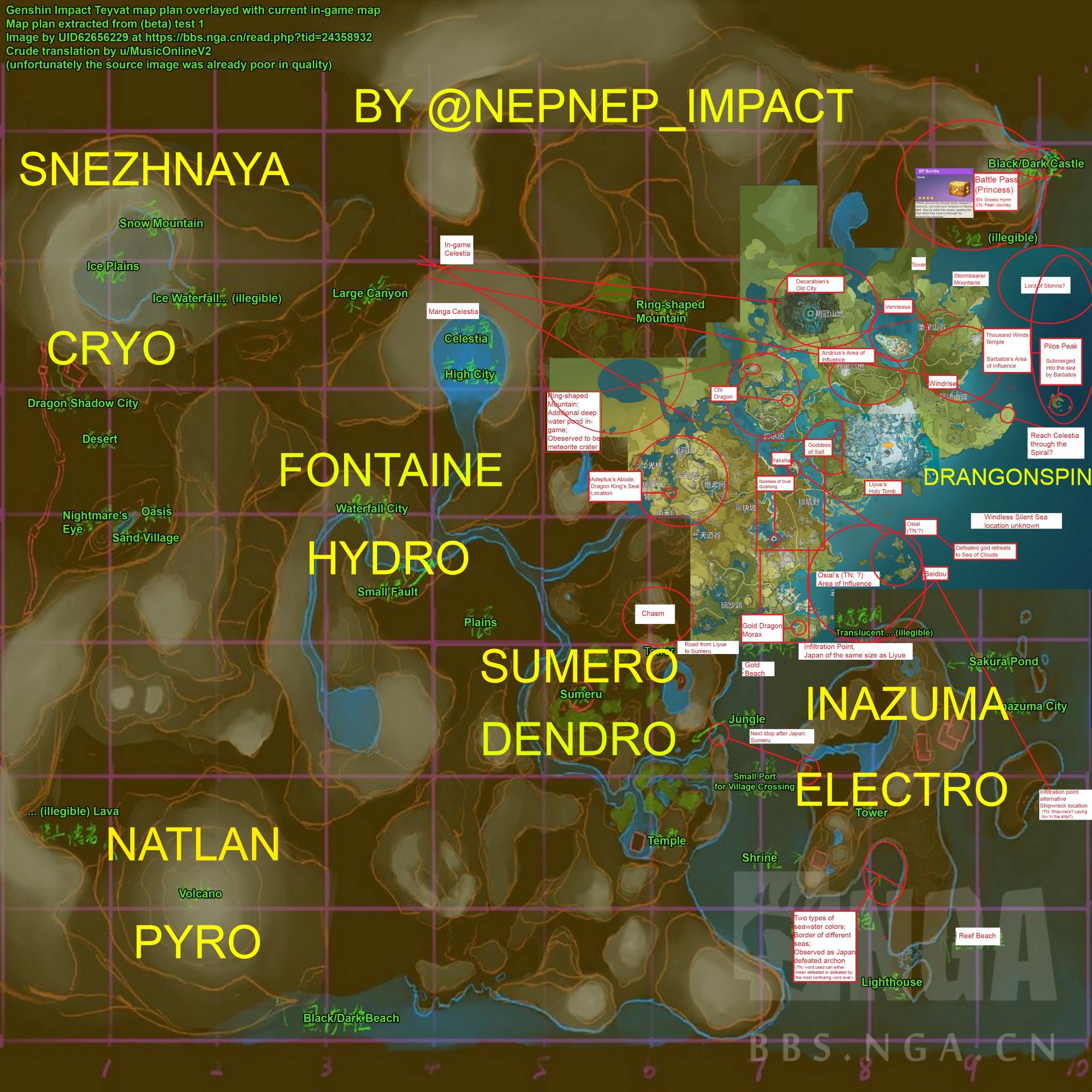 first beta world map genshin impact
