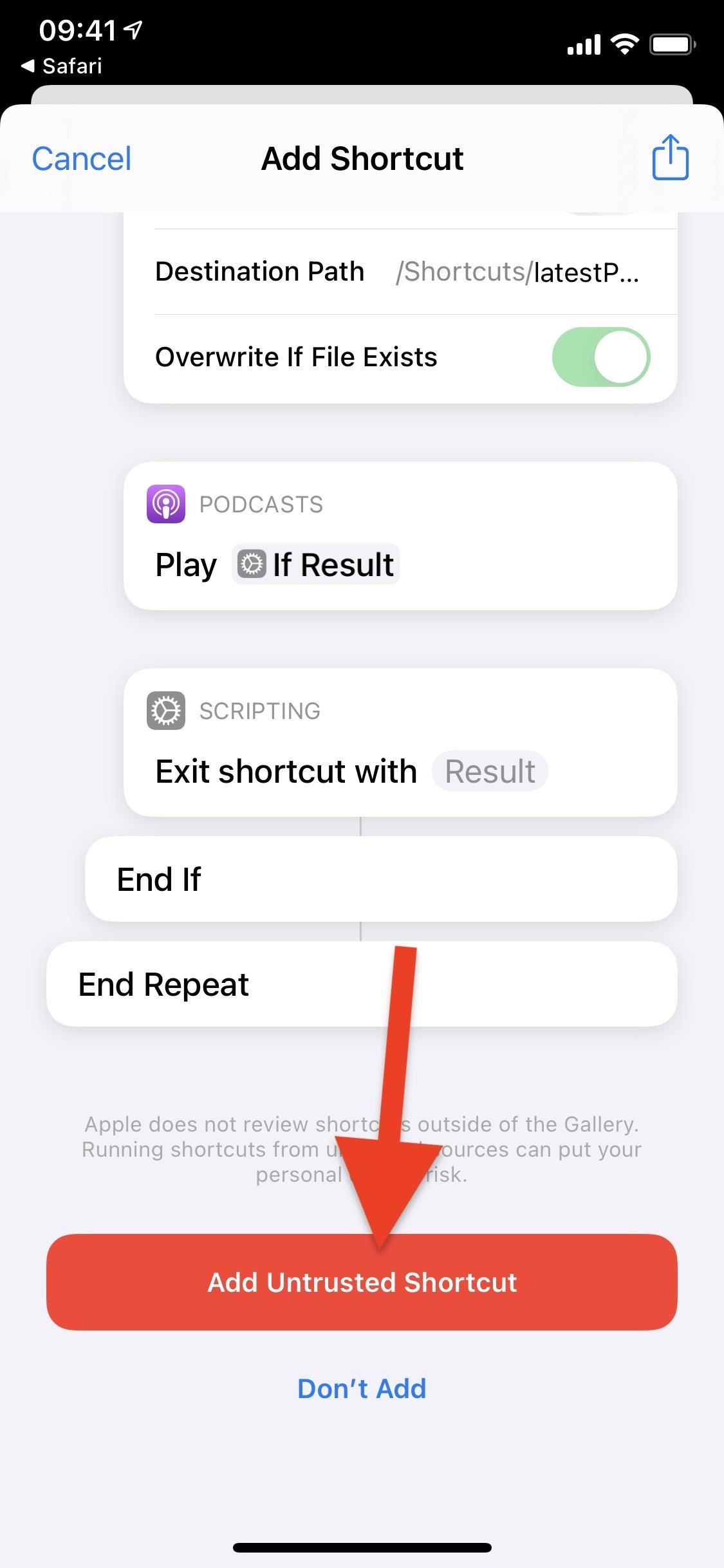 Riproduci automaticamente i nuovi episodi di podcast su iPhone quando colleghi le cuffie, inizi un viaggio, tocchi un tag NFC e altro