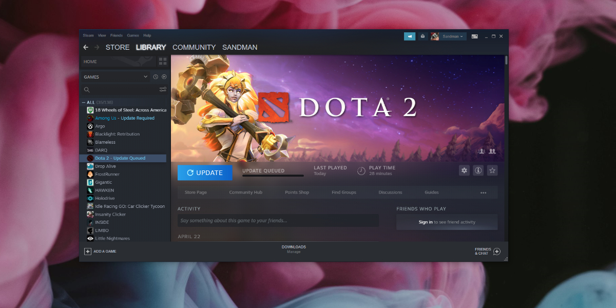 Errore di scrittura su disco DotA 2