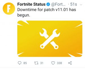 Fortnite Downtime v11.01