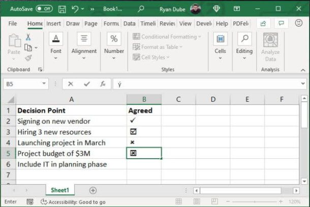 Modi Per Utilizzare Un Segno Di Spunta In Excel It Atsit