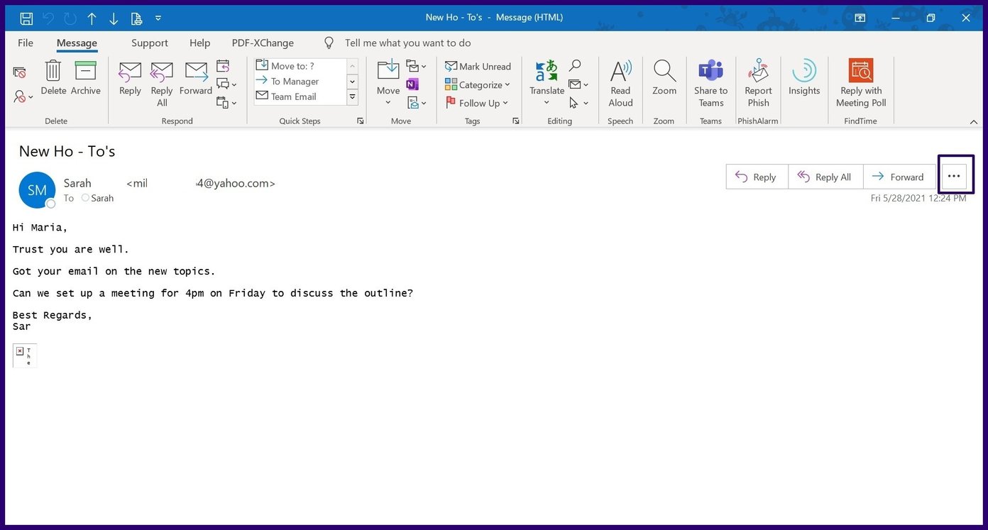 Suggerimenti per il calendario di Microsoft Outlook passaggio 13