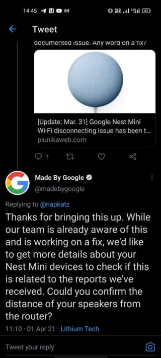 google-nest-mini-acknowledged
