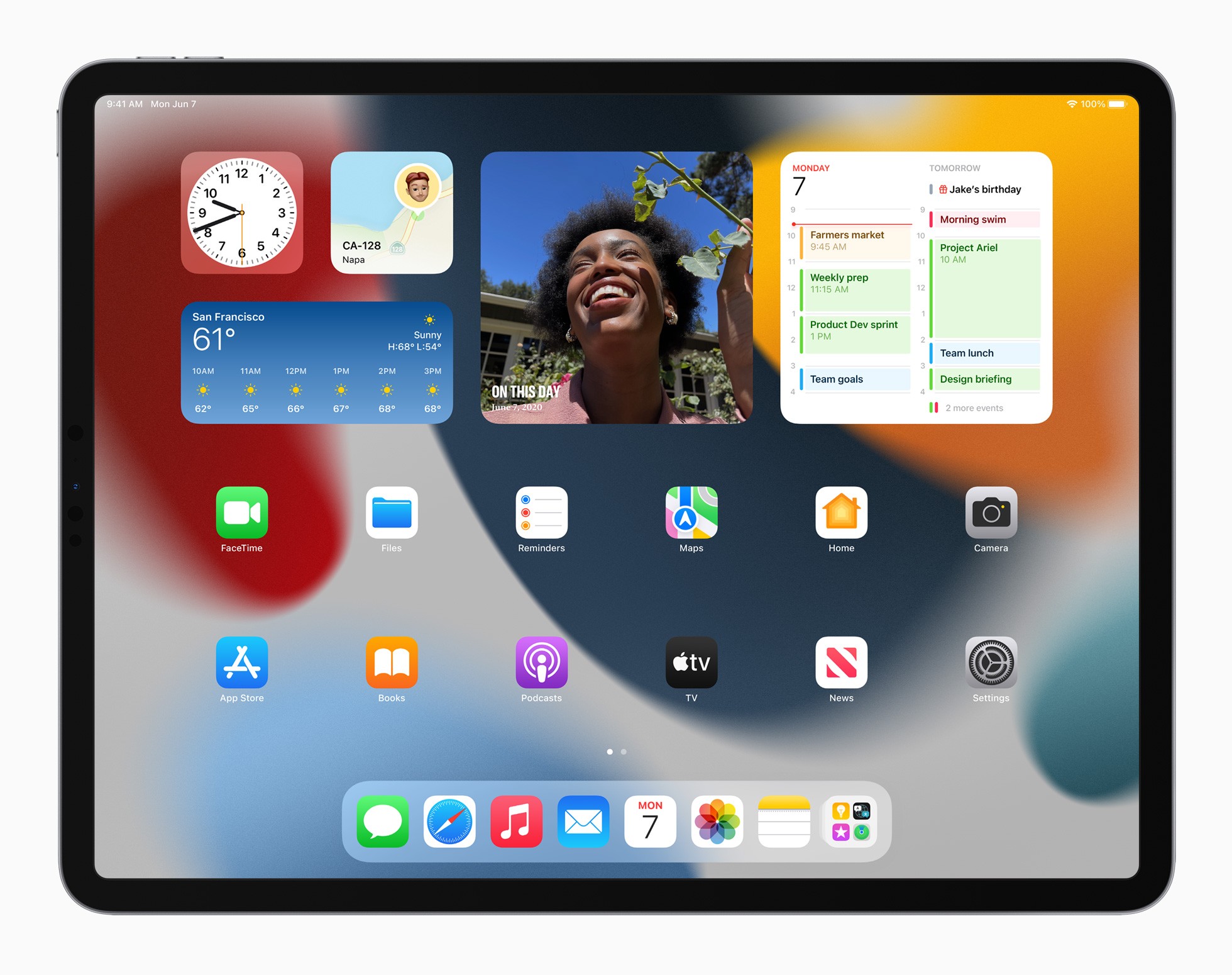 iPadOS 15 homescreen iPad