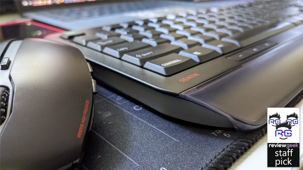 Un primo piano del mouse e della tastiera Gentix