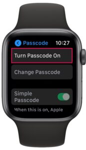 Come fare automaticamente Cancella Apple Watch dopo tentativi falliti di passcode