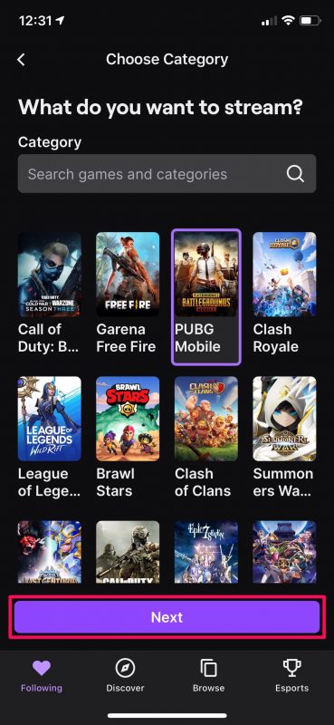 Come trasmettere giochi per iPhone su Twitch