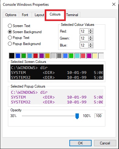 Personalizza prompt dei comandi