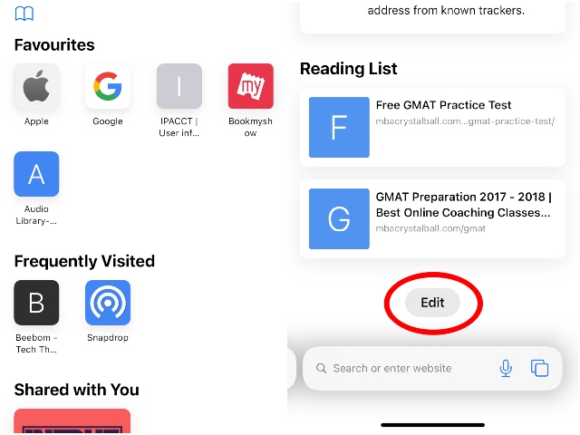 Safari bg image on start page