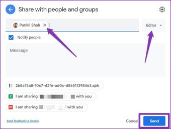 Condividi con gruppi di persone su Google Drive