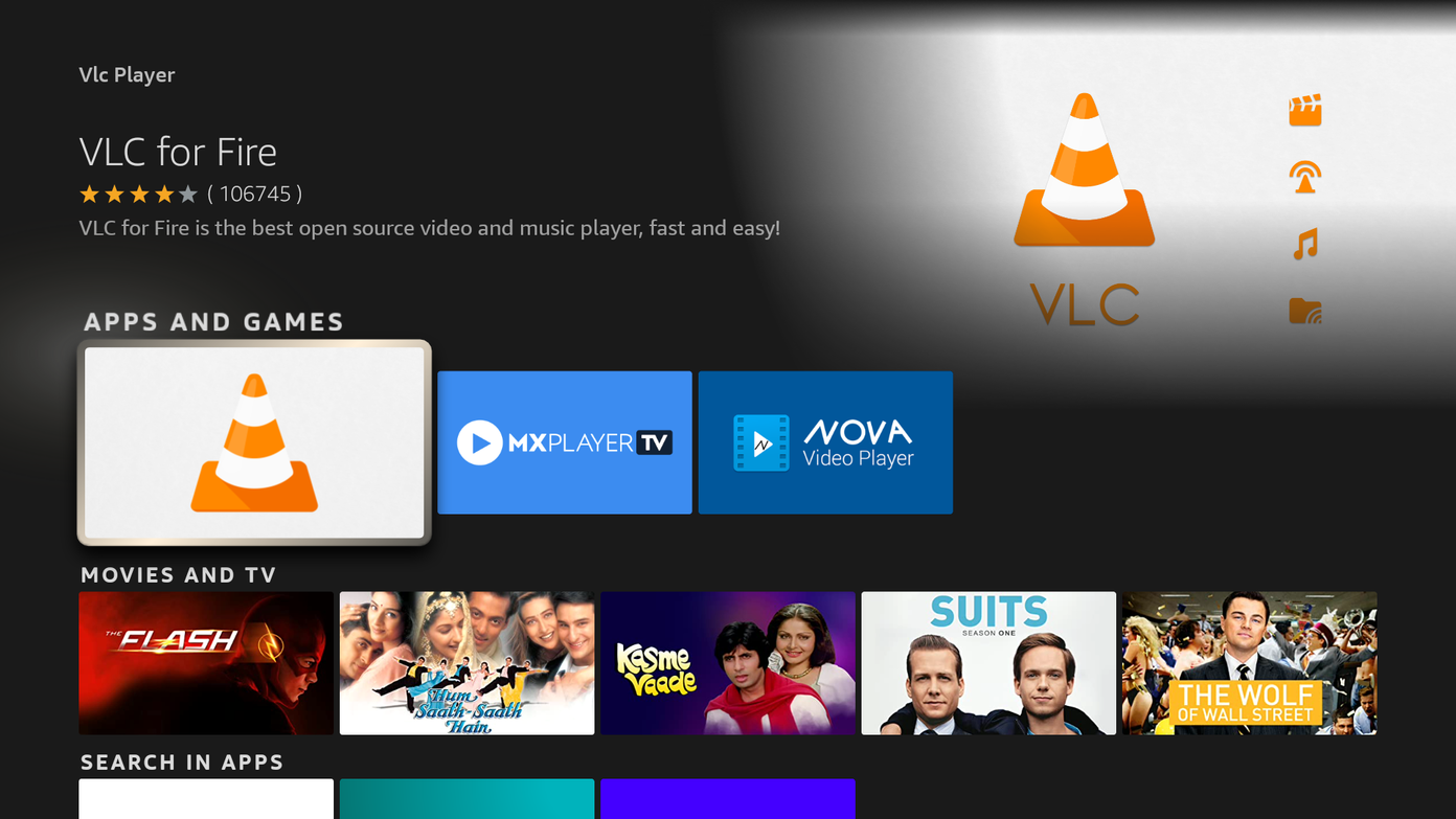 Open vlc