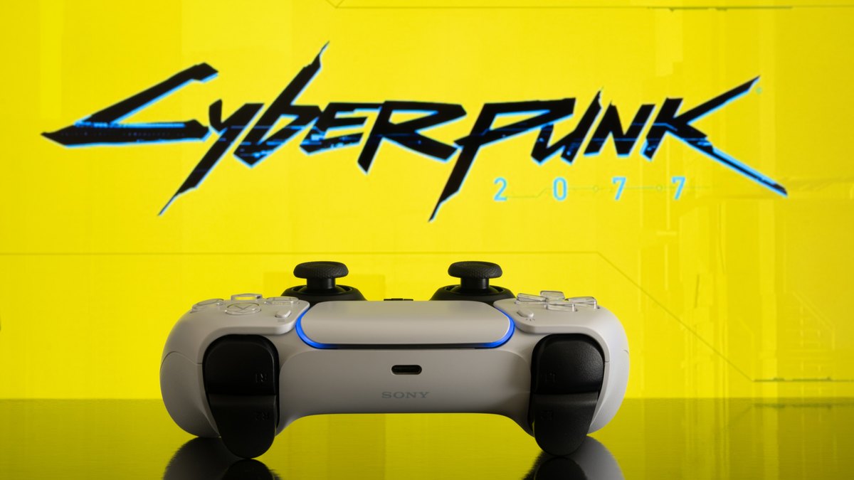 Controller PlayStation 5 con logo di gioco