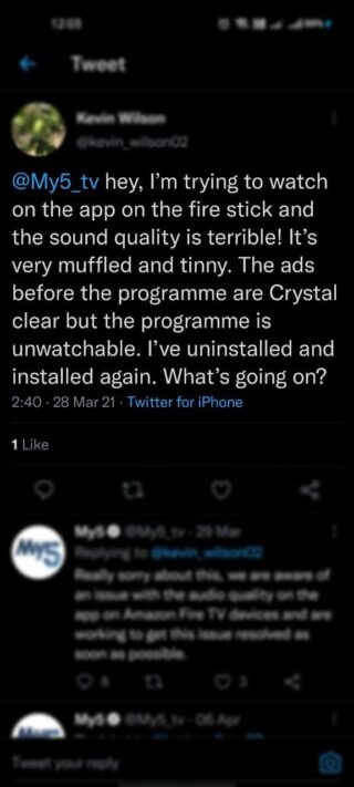 my5-tv-amazon-fire-tv-poor-audio-reports