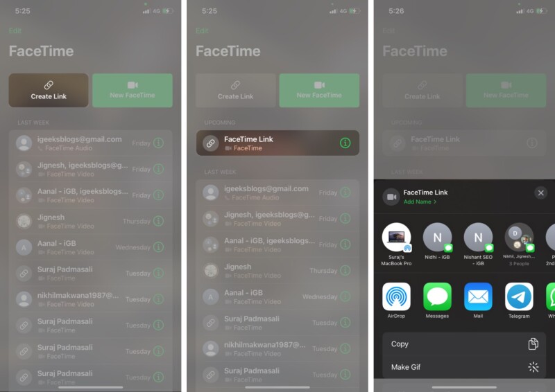 Come creare e condividere un collegamento FaceTime in iOS 15