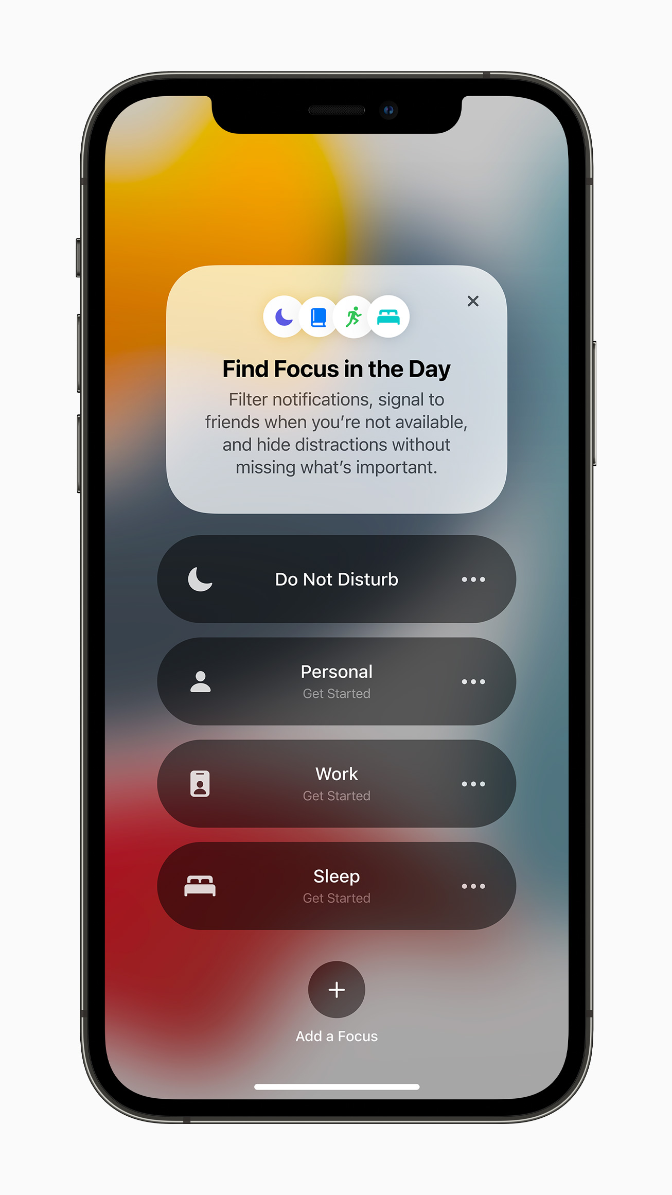 Focus su iOS 15
