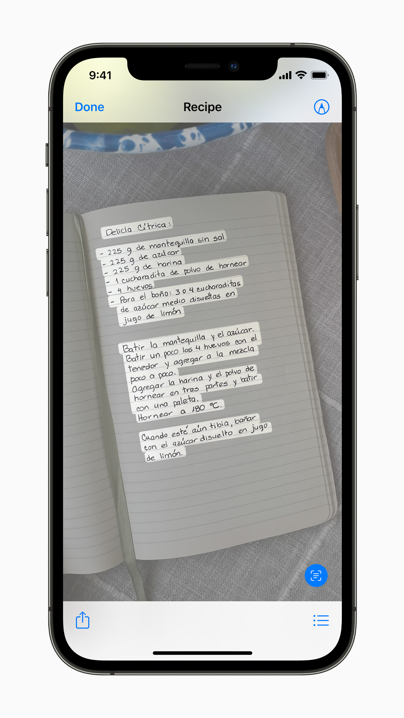 Live Text on iOS 15