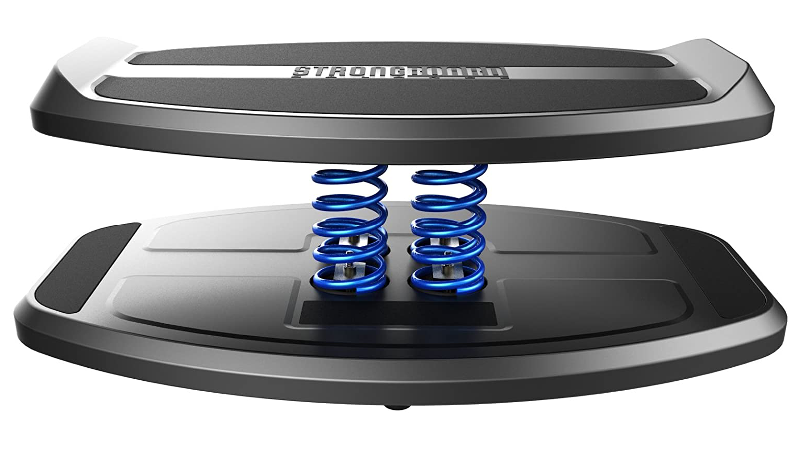 Vista laterale di StrongBoard con molle blu