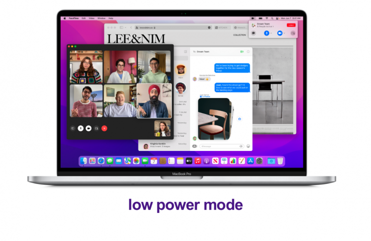 La modalità risparmio energetico arriva su Mac con macOS Monterey