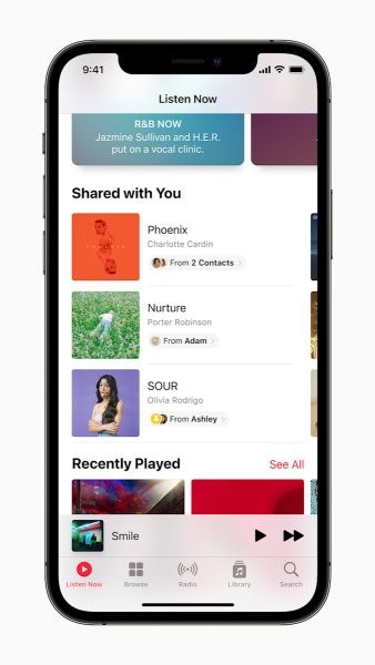Apple ha condiviso con te