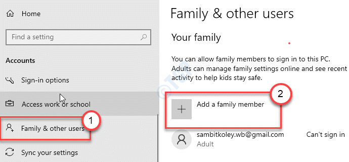 Famiglia Aggiungi min