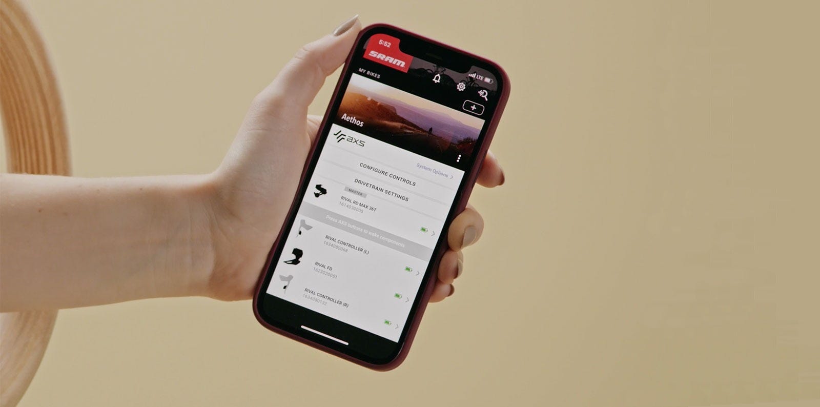 L'app SRAM Rival eTap AXS