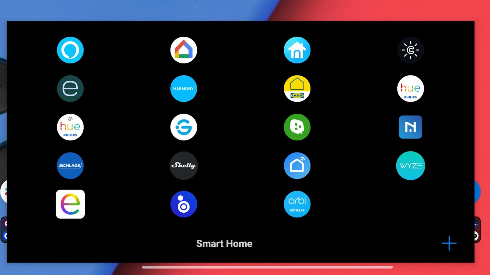 Una cartella di app per la casa intelligente piena di app.