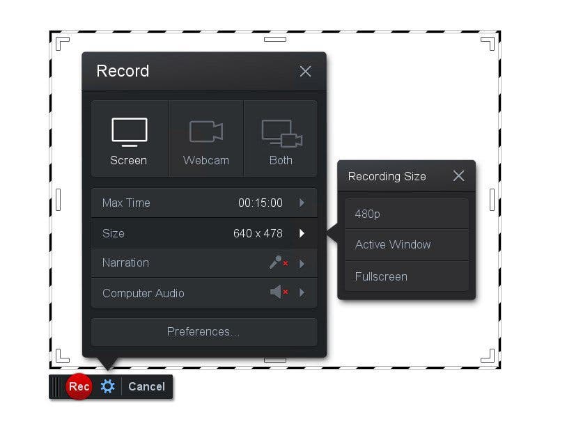 registratore dello schermo di Windows superiore – screencast-o-matic