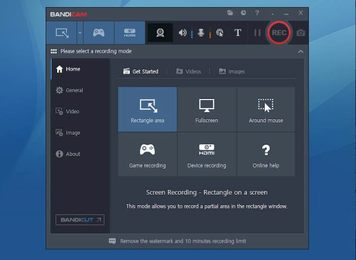 est software di registrazione dello schermo gratuito per Windows-bandicam